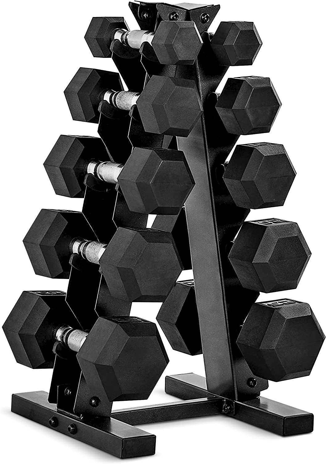 Dumbbell Set with Storage Rack - Available in 150lbs and 210lbs Options