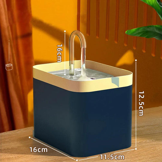 Ultra-Quiet 1.5L Smart Pet Water Fountain with Auto Filter and Burnout Prevention Pump" - My Canine Fashion