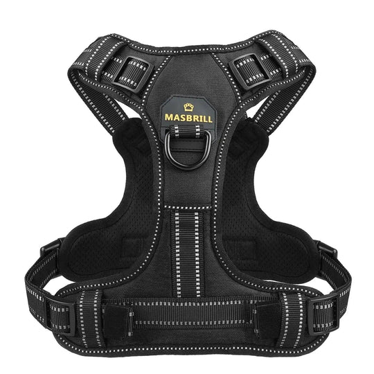 MASBRILL Reflective Nylon No-Pull Dog Harness for Medium to Large Breeds - - My Canine Fashion
